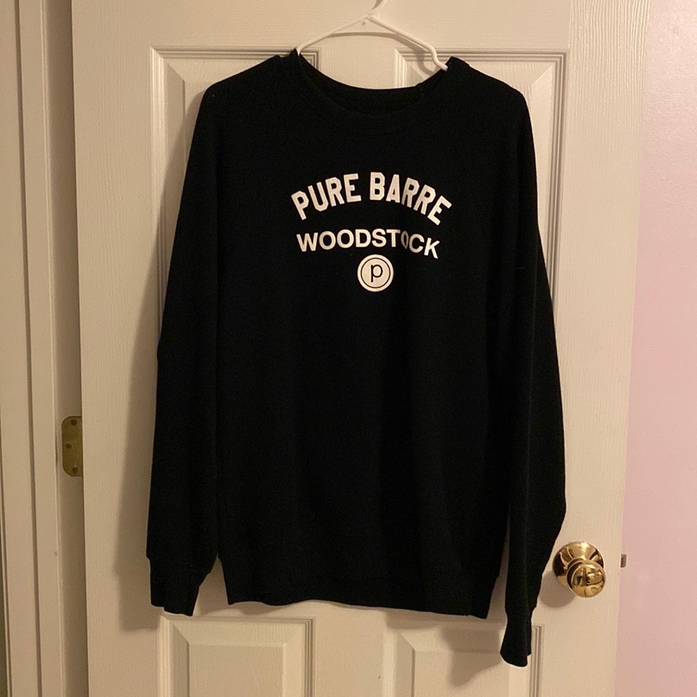 Pure Barre Woodstock black sweatshirt